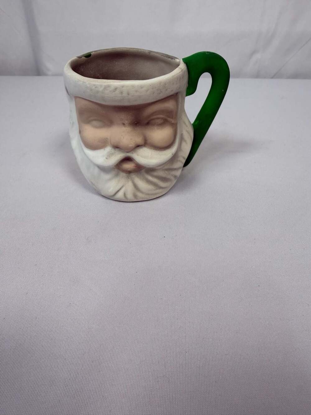 Vintage 1988 Handpainted Santa Claus Face Ms Claus Mug